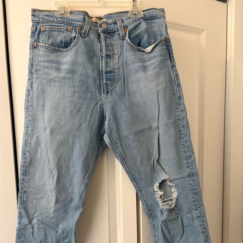 Levi's Light Blue Straight Leg Jeans